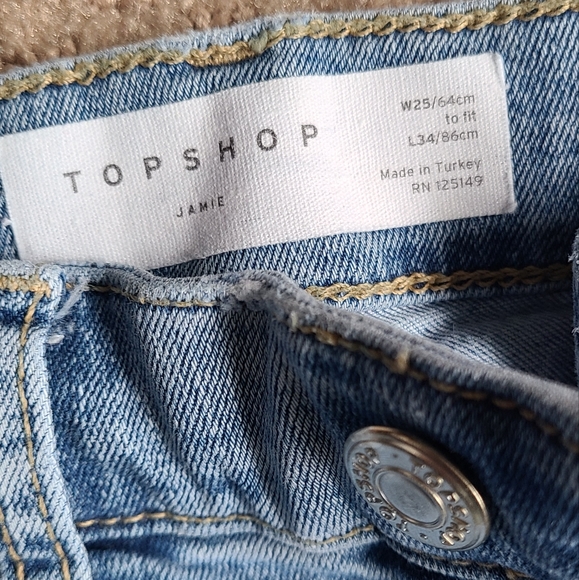 Topshop Jamie Jeans 25x34 tall - Picture 3 of 4